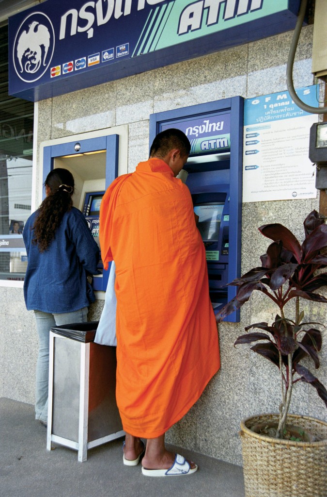 Monk using ATM machine