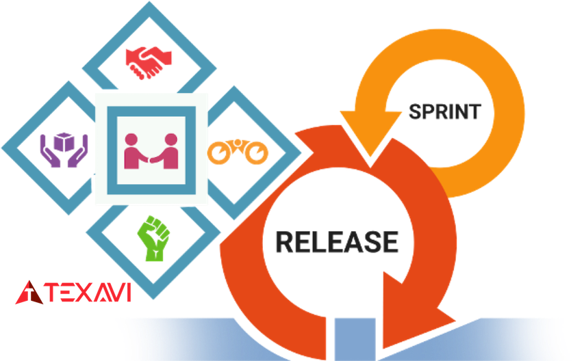 Course Infographic for TEXAVI's Course on Scrum Development Team