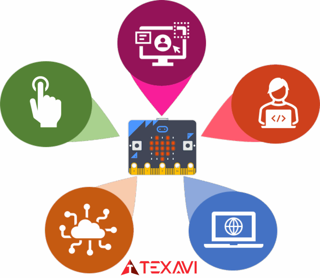 Course Outline infographic image for TEXAVI Summer Tech Bootcamp